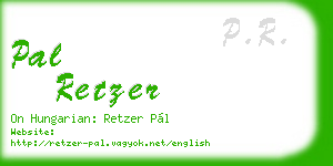 pal retzer business card